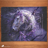 february birth month blanket horse