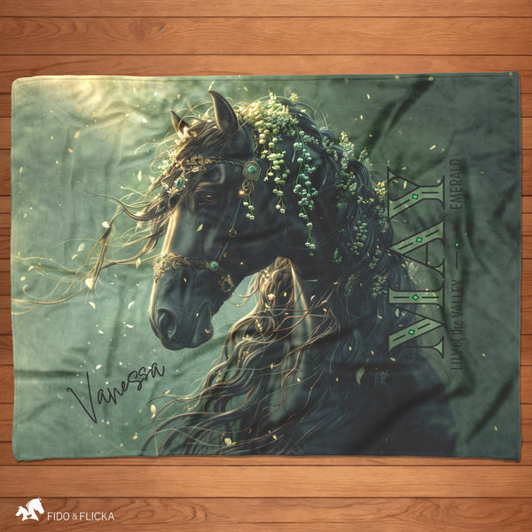 birth month may blanket for horse lovers
