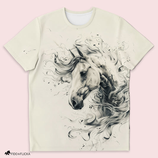horse lover tshirt wild and free