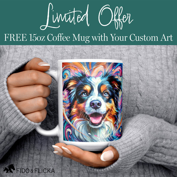 Vibrant Love - Colorful Custom Pet Portrait
