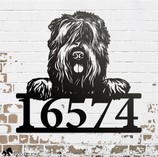 Black Russian Terrier Personalized Metal Sign