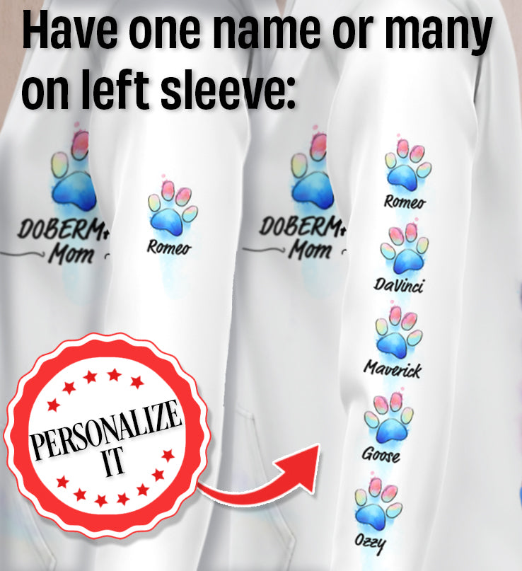 personalize your doberman sweatshirt
