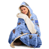 personalized doberdork hooded blanket