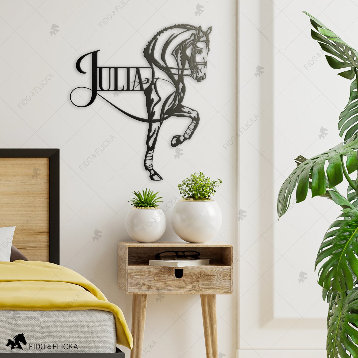 personalized sign for the dressage rider in bedroom