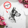 Noble Doberman Best Dog Ever Sketch T-shirt