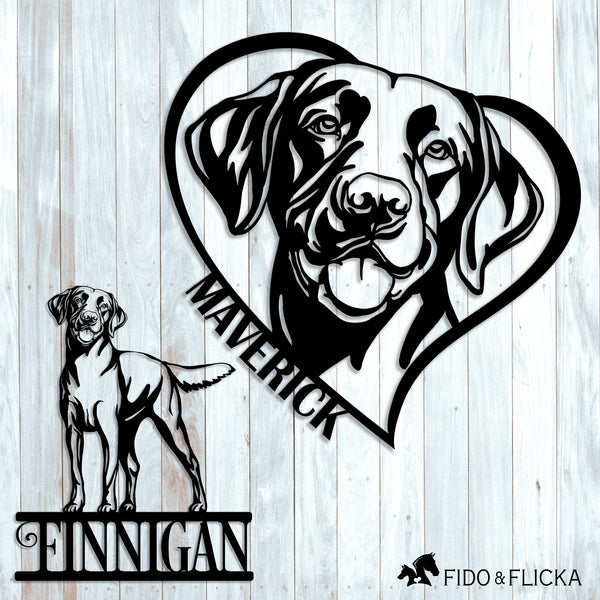 Labrador Retriever Personalized Metal Sign – Fido & Flicka