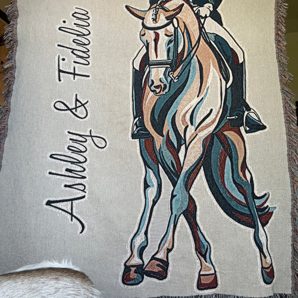 dressage horse personalized blanket
