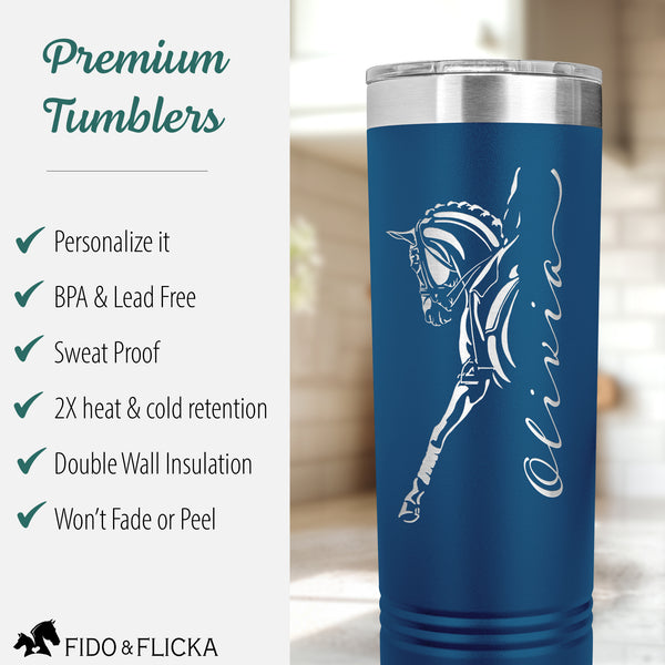 premium quality stainless steel tumblers that are personalized and hold drink temperature longer