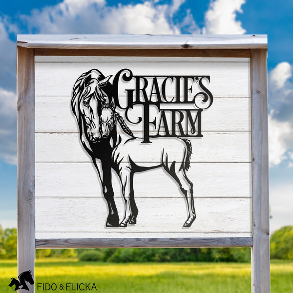 custom horse barn signs