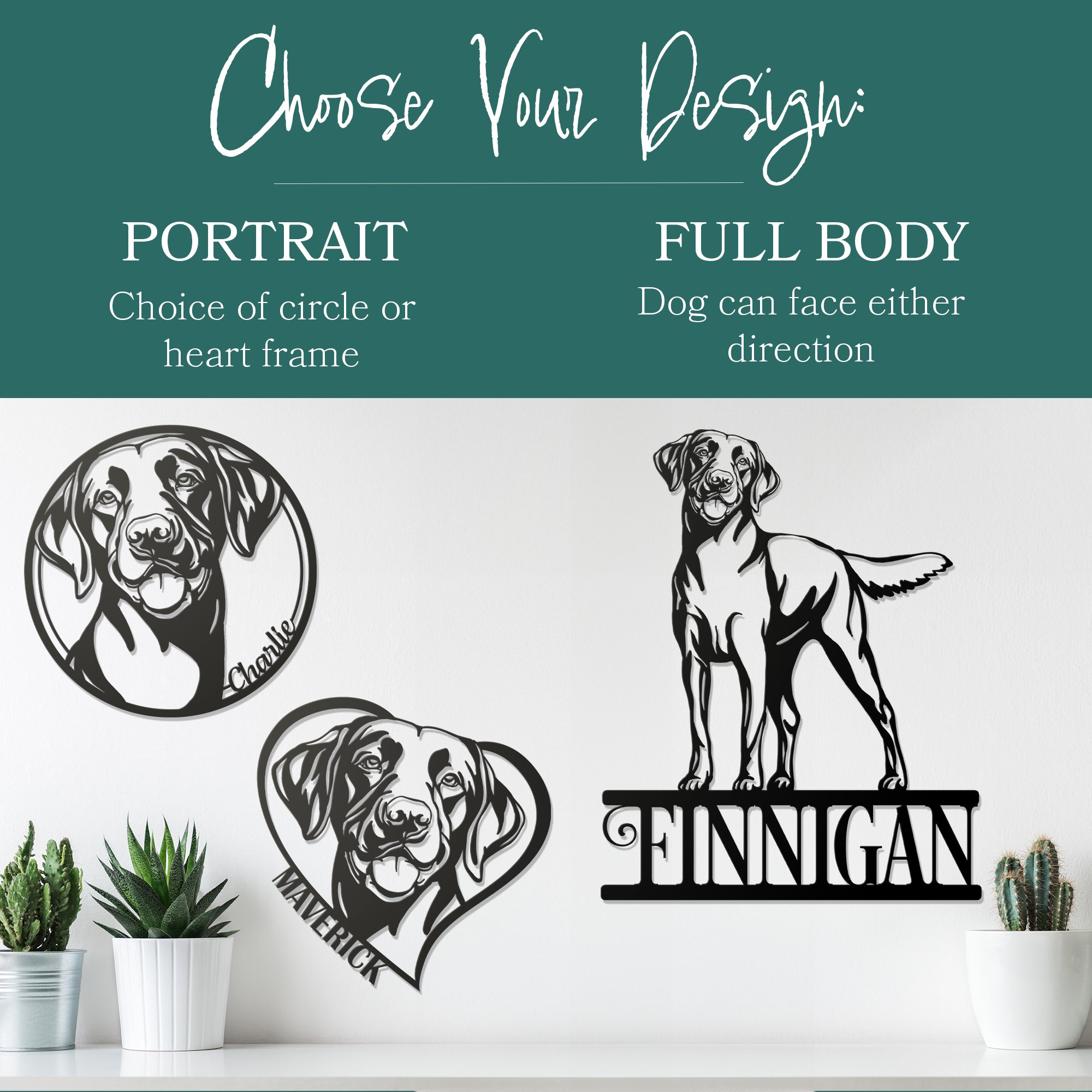 Labrador Retriever Personalized Metal Sign – Fido & Flicka