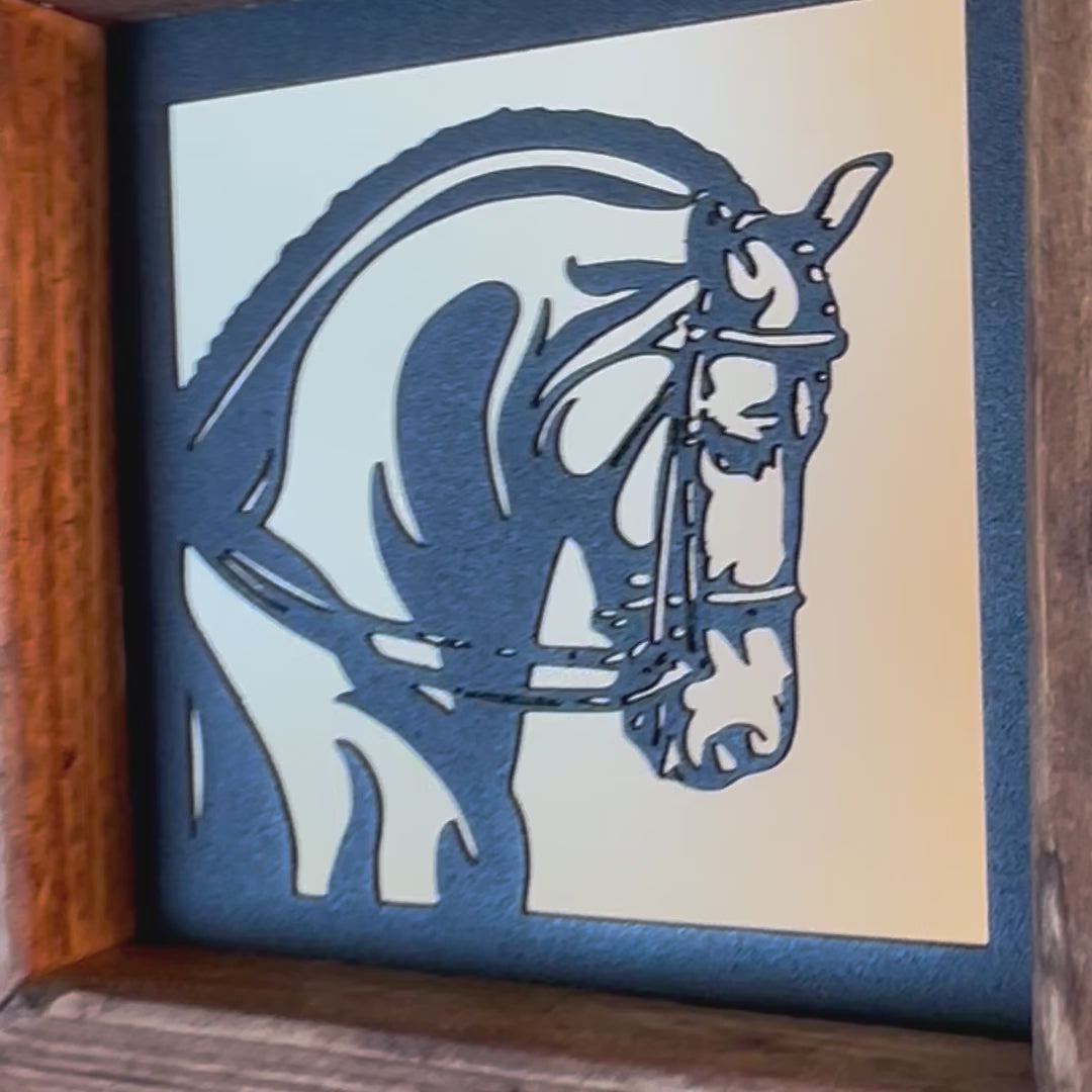 video of mini dressage horse wall art metal and wood