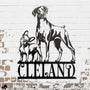 custom dog metal sign