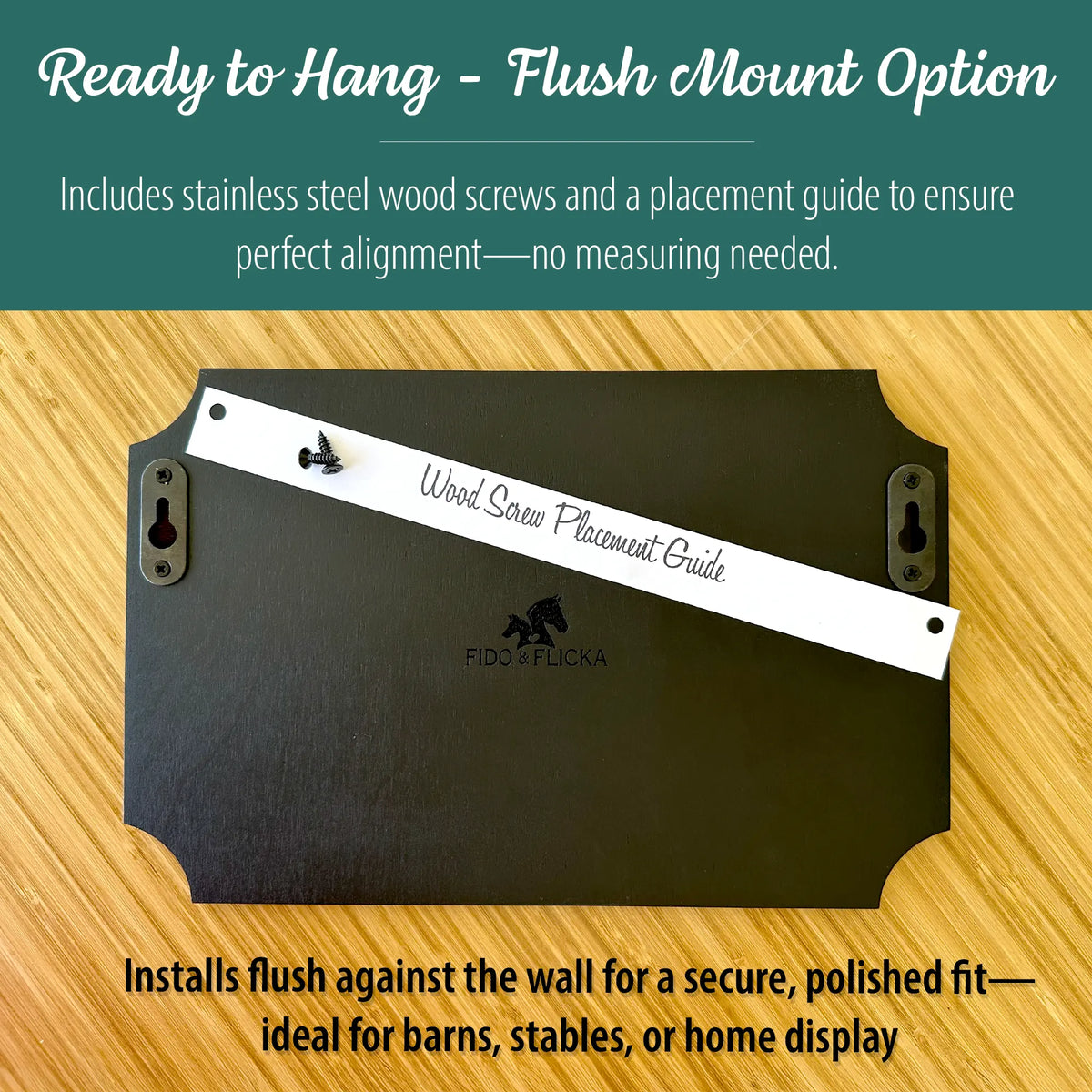 Personalized Horse Stall Sign – Gold on Black Layered Acrylic & Wood Plaque