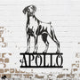 metal doberman wall art