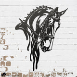 dressage horse metal wall decor