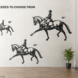 Dressage extended trot wall art sizes