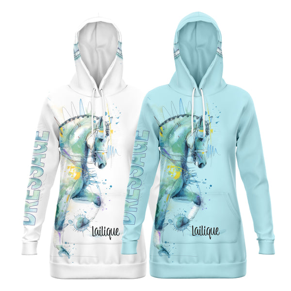 Dressage Horse Personalized Watercolor Hoodie