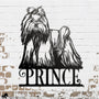 maltese dog metal wall decor that is personalized