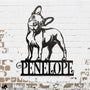 personalized metal french bulldog sign