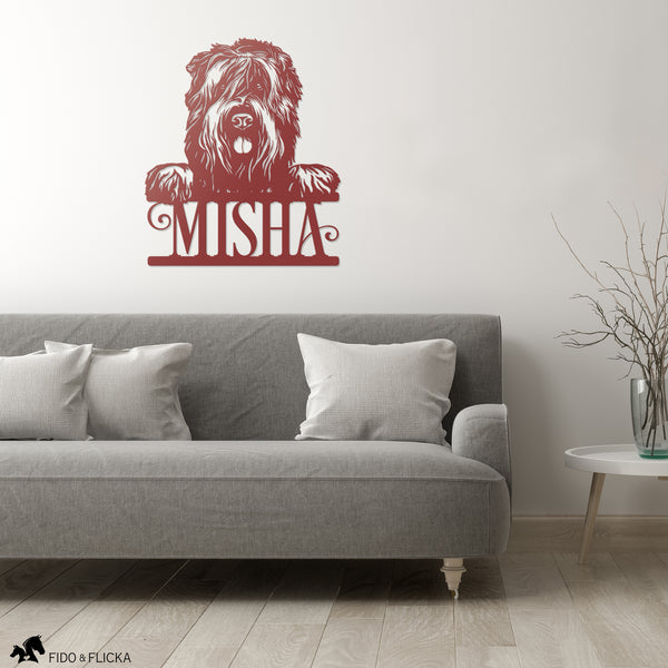 Black Russian Terrier Personalized Metal Sign